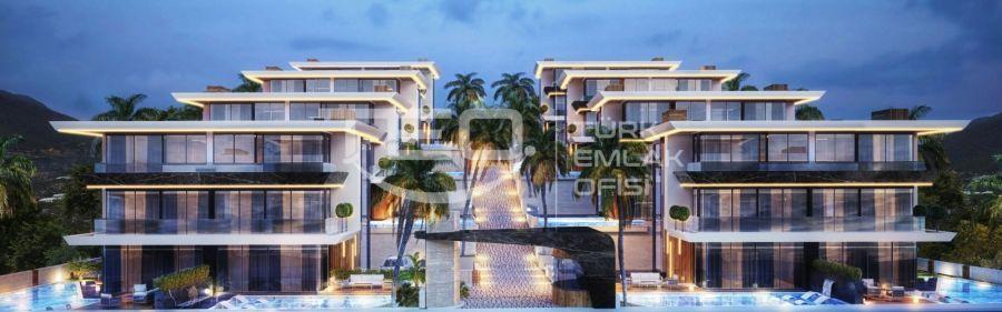 ALANYA KIZALCAŞEHİRDE PROJEDEN SÜPER LÜKS SATILIK 3+1 VİLLALAR